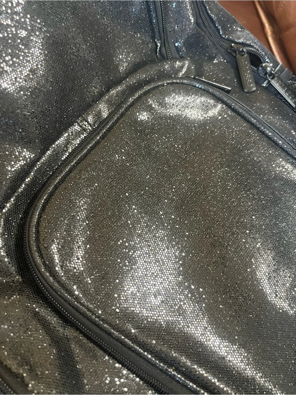 Chasse backpack cheerleader black glitter